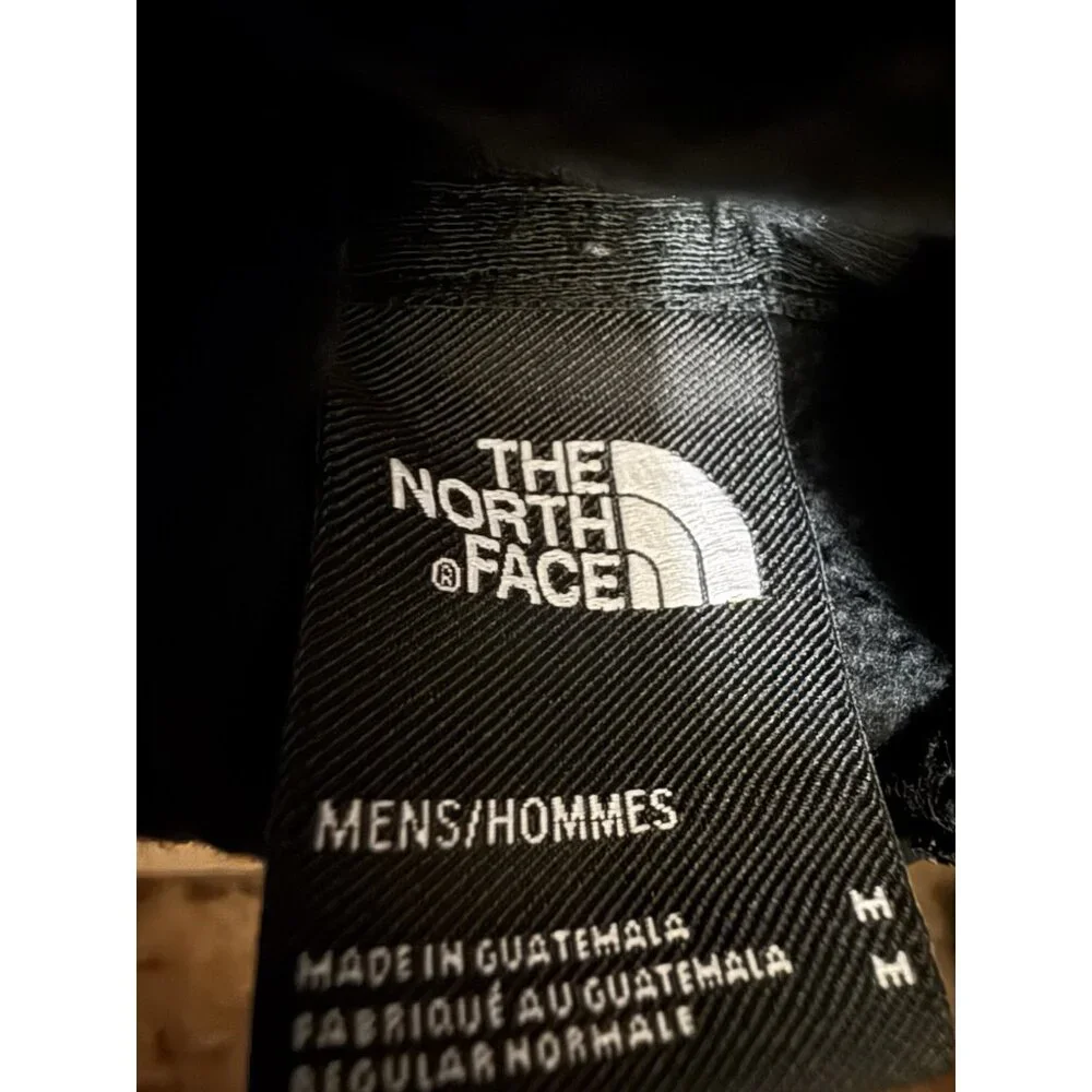 North Face Hoodie Mens Medium Black Spell Out Graphic Full Zip - Picture 3 of 16